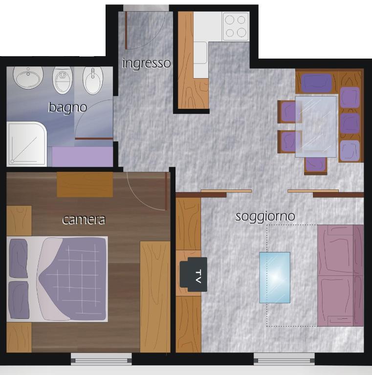 Residence Lagorai - Fiemme Holidays プレダッツォ 部屋 写真